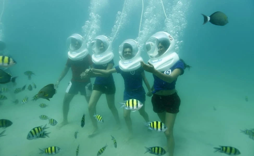 Sea walking underwater experience in Andaman
